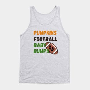 Pumpkins Football Baby Bumps Tank Top